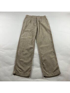 Old Navy Sliced Bread Linen Blend High Rise Wide Leg Trouser S